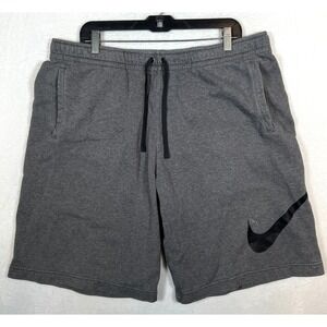 Nike Club Fleece Shorts Mens 2XLT Tall Gray Pockets Gym Training Exercise